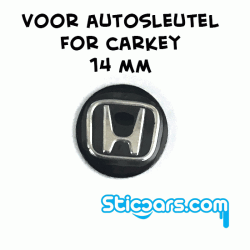 Aluminium 14mm Honda sleutelsticker Aluminium 14mm Honda sleutelsticker