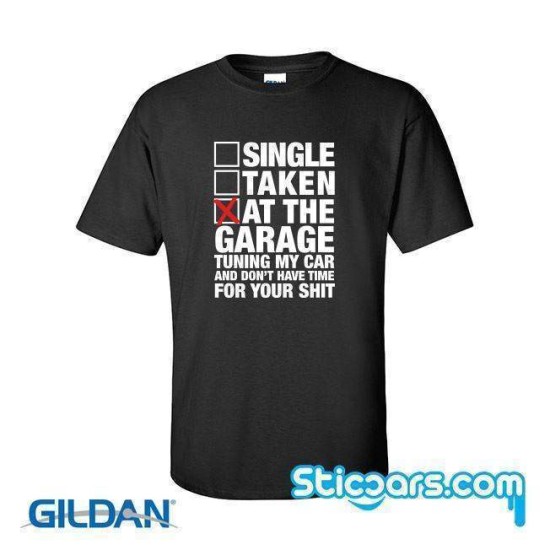 2970 Single Taken At the garage op Zwart T-shirt