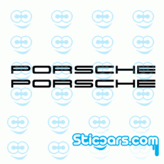 2987 Porsche remklauwsticker 2x