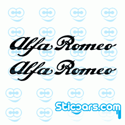 2988 Alfa Romeo remklauwsticker 2x 2988 Alfa Romeo remklauwsticker 2x