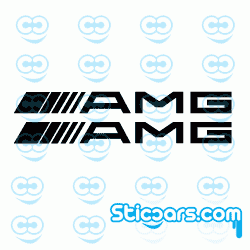 2989 AMG remklauwsticker 2x 2989 AMG remklauwsticker 2x