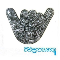 3421 Hang loose zwart wit 10 x 7,5 cm 3421 Hang loose zwart wit 10 x 7,5 cm