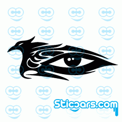 1366 Eye Bird Tribal