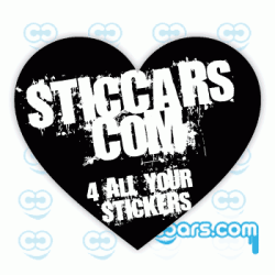 1548 Sticcars hart zwart wit cm 1548 Sticcars hart zwart wit cm