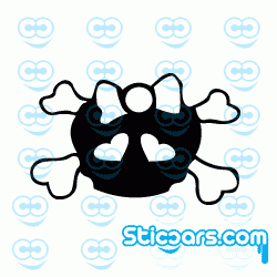 1593 Hello Kitty Skull