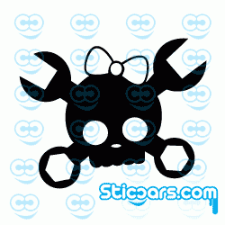 1623 girl work skull