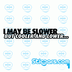 1685 I may be slower but cooler and lower 1685 I may be slower but cooler and lower