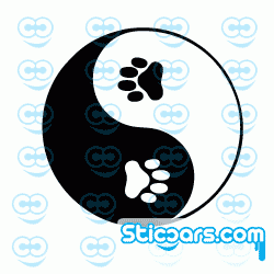 1906 Yin Yang doggie