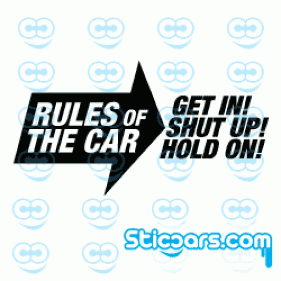 1815 Rules of the car, get in shut up hold on