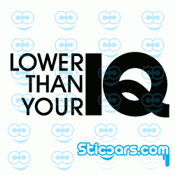 1896 Lower than your IQ