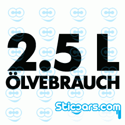 2110 2.5 L Olvebrauch 2110 2.5 L Olvebrauch