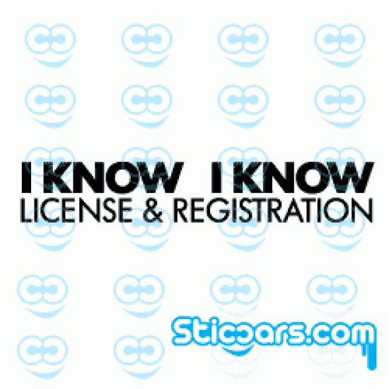 2129 i know i know license and registration