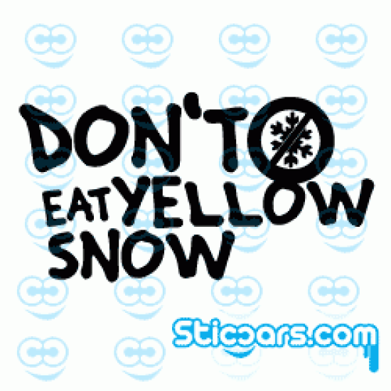 2133 don't eat yellow Snow