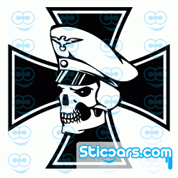 2142 Iron Cross Skull 2142 Iron Cross Skull