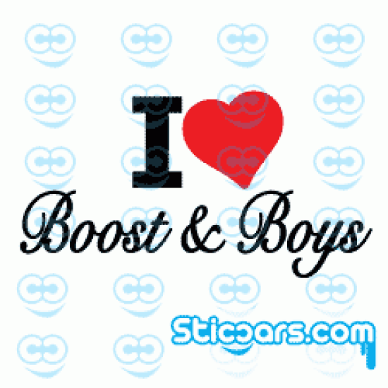 2181 I love Boost and boys rood hart