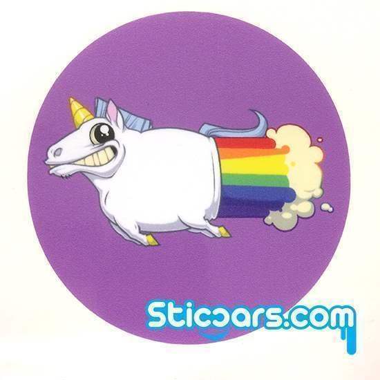 3423 rainbow fart unicorn 10 cm