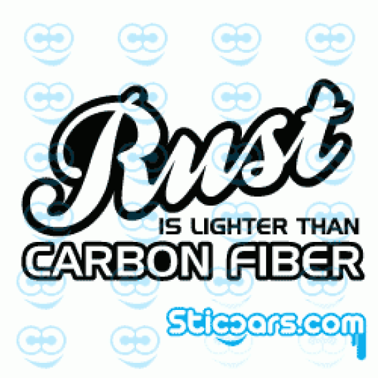2412 Rust is lighter than carbon fiber
