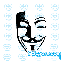 3253 Anonymous Guy Fawkes mask 3253 Anonymous Guy Fawkes mask