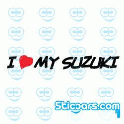 2562 I love my Suzuki met rood hart 2562 I love my Suzuki met rood hart