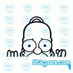 2566 Homer Simpson window peak