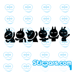 3347 swinging rabbits group