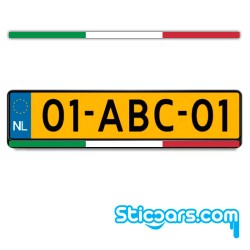 3531 italiaanse kentekenplaatsticker 15 x 500 mm 3531 italiaanse kentekenplaatsticker 15 x 500 mm