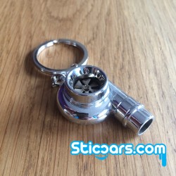 76 Turbo sleutelhanger met fluit chrome 76 Turbo sleutelhanger met fluit chrome