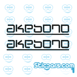 4608 Akebono remklauwsticker 2x