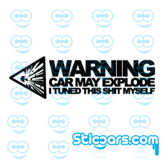 3611 Warning car may explode