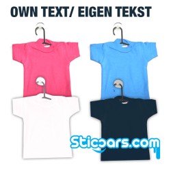 Eigen tekst Mini T-shirt met zuignap Eigen tekst Mini T-shirt met zuignap