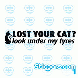 1342 Lost your cat look under my tyres 1342 Lost your cat look under my tyres