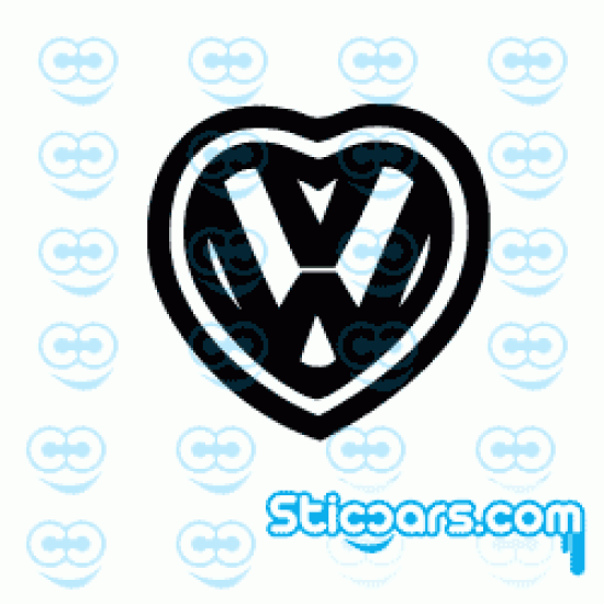 1189 VW Heart Logo