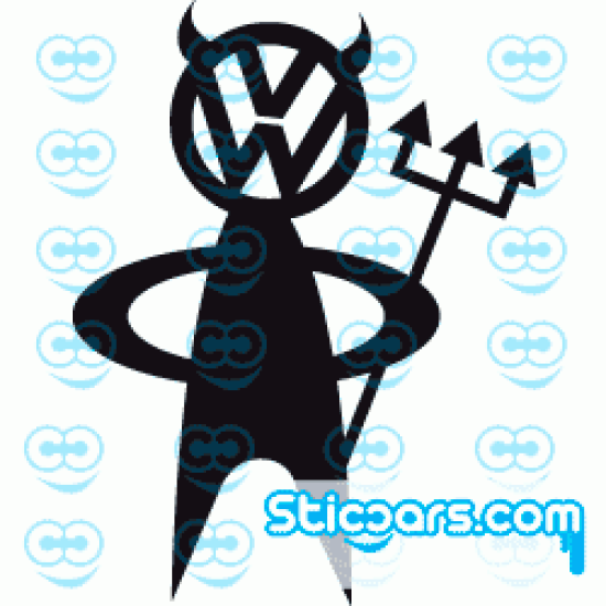 0653 VW logo devil