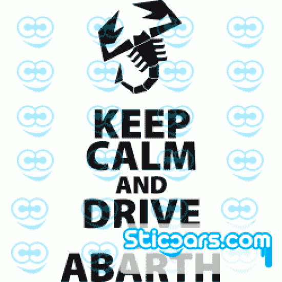 0757 Keep calm and drive an Abarth