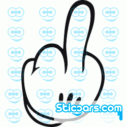 0726 Mickey Fuck You Middlefinger