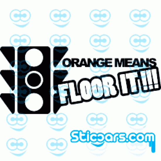 0849 Orange means floor it!!!