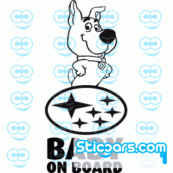 0869 Baby on board Subaru