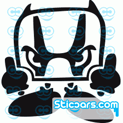 0884 Evil Honda logo 0884 Evil Honda logo