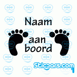 1023 Baby aan boord met eigen naam