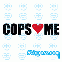 1064 Cops love me rood hart 1064 Cops love me rood hart