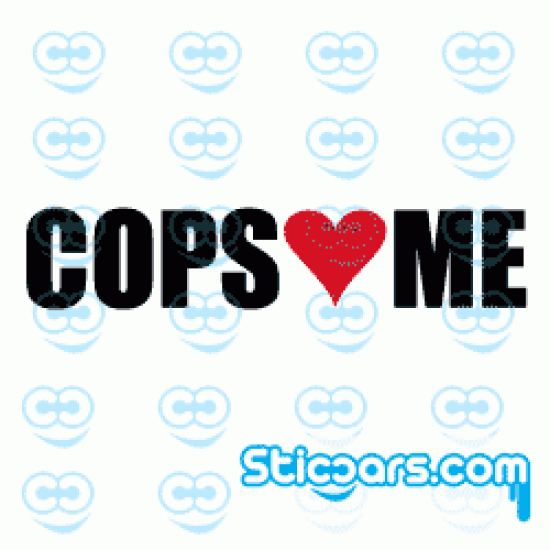 1064 Cops love me rood hart