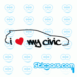 1122 I love my civic rood hart