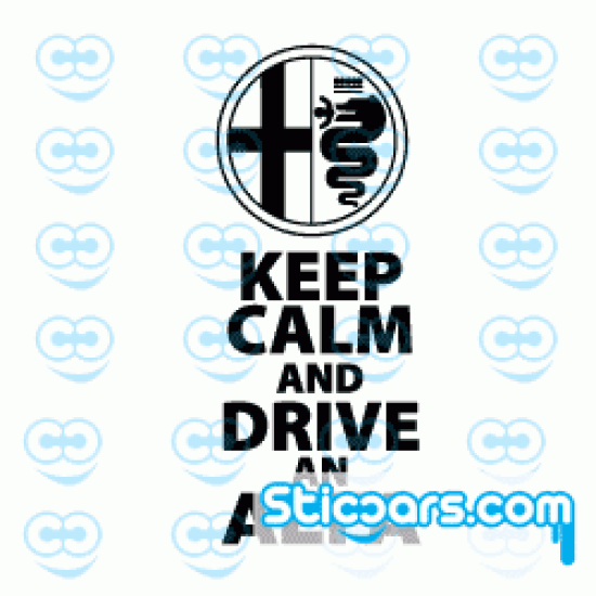 1123 keep calm and drive an alfa