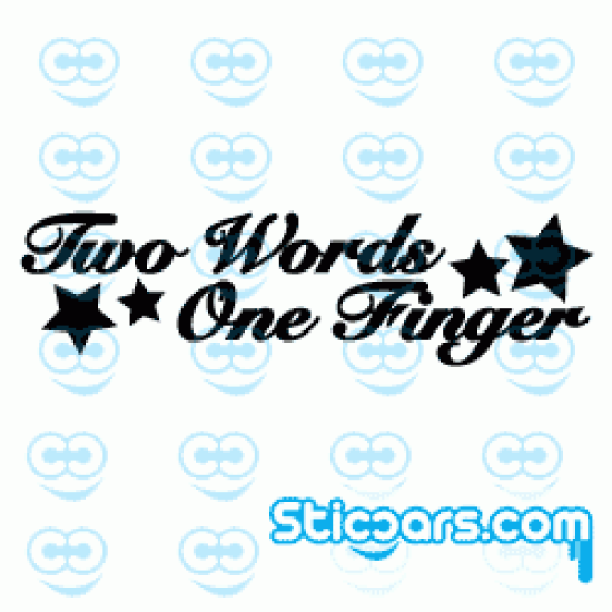 1150 Two words one finger