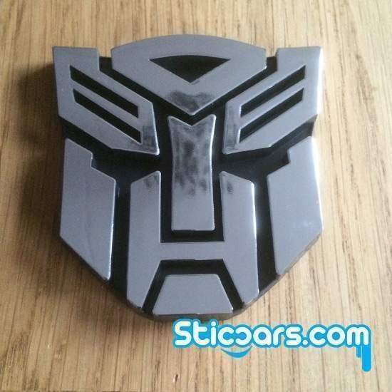 Transformers Optimus Prime chrome 3D 9,5 x 9,5 cm