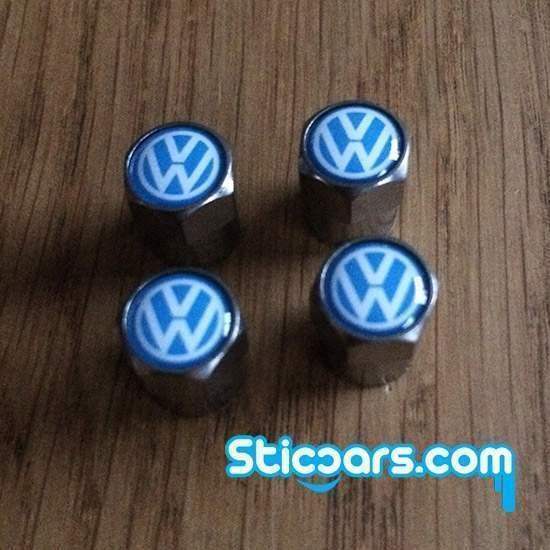  Volkswagen VW Ventieldopjes blauw nr107